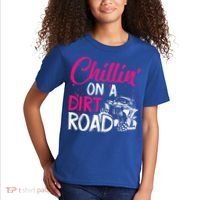 Chillin On A Dirt Road Side By Side Utv Kids T-Shirt thumb 2