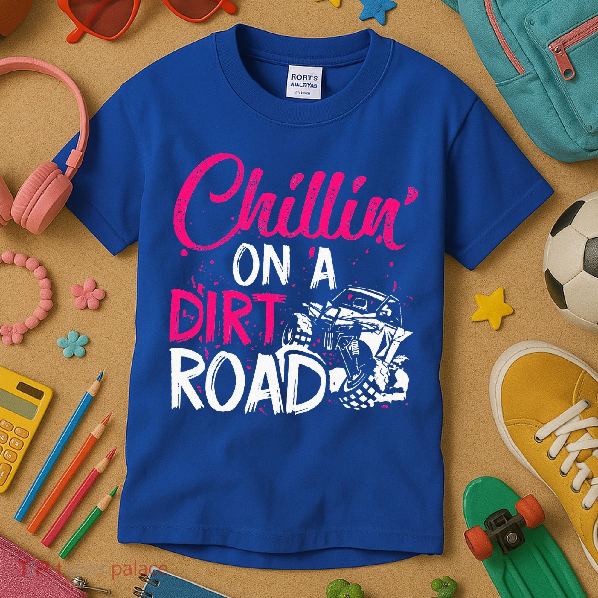 Chillin On A Dirt Road Side By Side Utv Kids T-Shirt