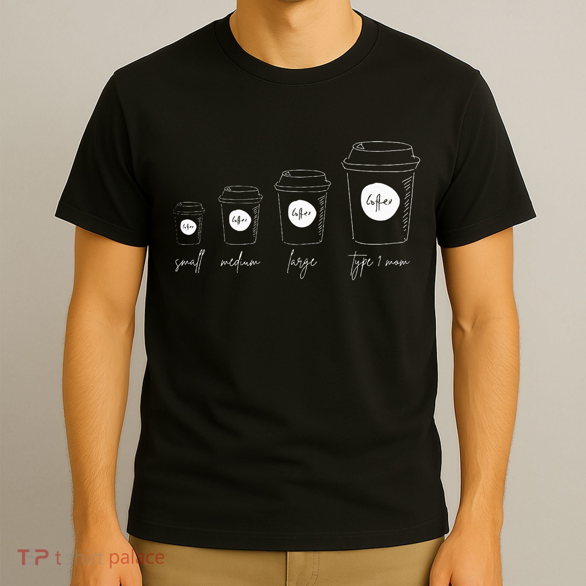 Coffee of a Type 1 Mom Type 1 Diabetes T-Shirt