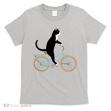 Cat On A Bike Funny T-Shirt