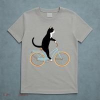 Cat On A Bike Funny T-Shirt thumb 5