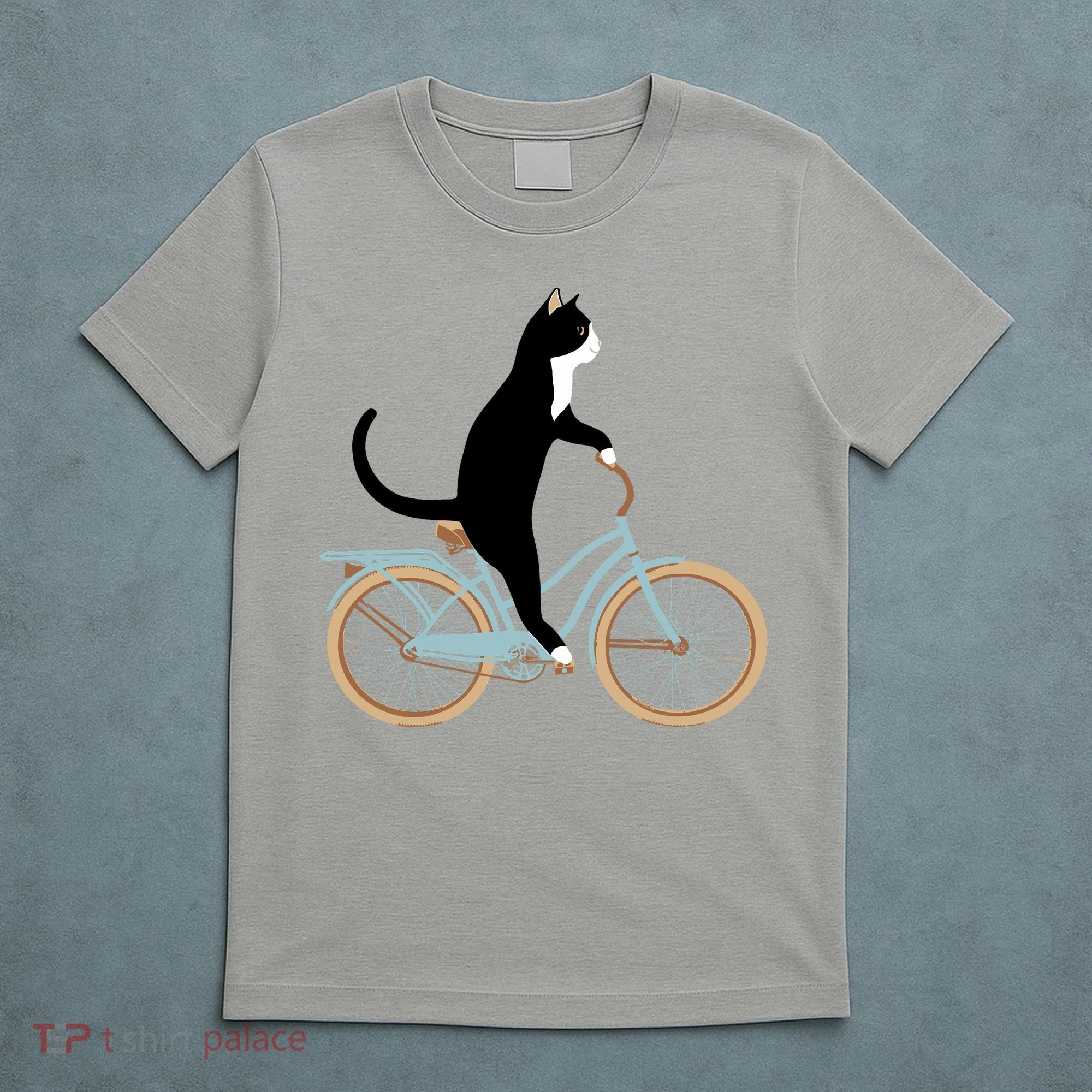Cat On A Bike Funny T-Shirt