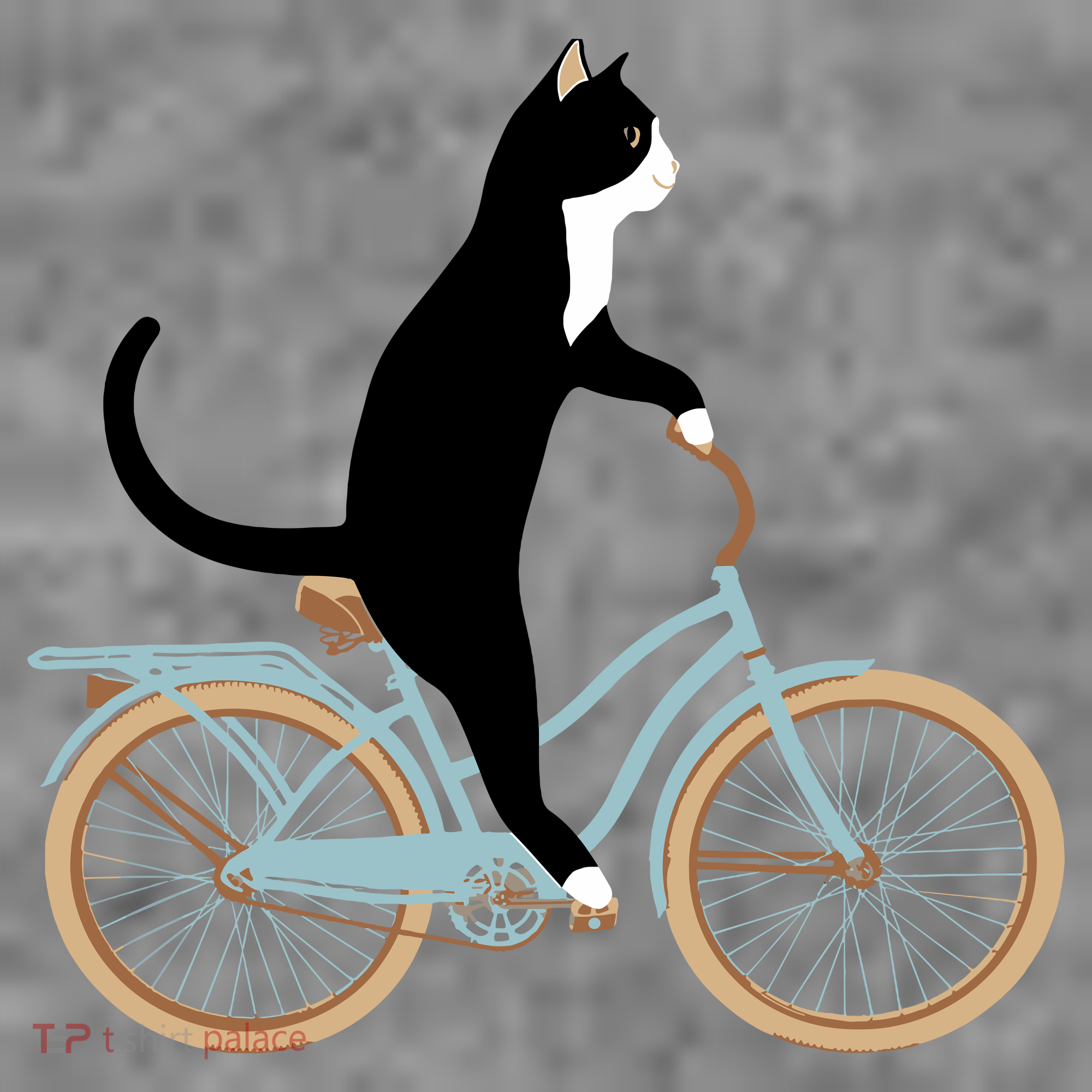 Cat On A Bike Funny Toddler Hoodie