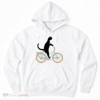 Cat On A Bike Funny Hoodie thumb 0