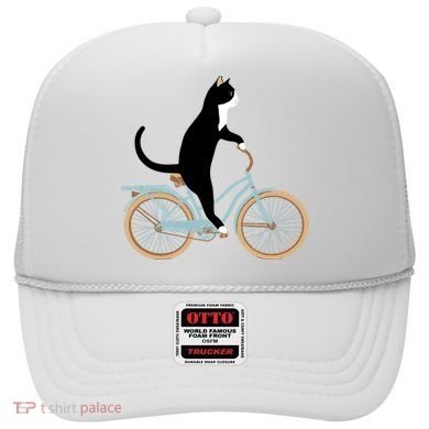 Cat On A Bike Funny Hat