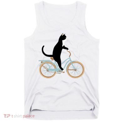 Cat On A Bike Funny Tank Top
