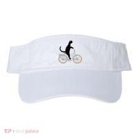 Cat On A Bike Funny Visor thumb 0