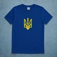 Coat Of Arms Of Ukraine Emblem Small Chest Print T-Shirt thumb 5
