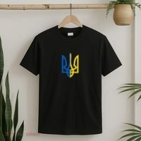 Coat Of Arms Of Ukraine Emblem Chest Print T-Shirt thumb 2