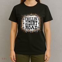 Chillin On A Dirt Road Country Music T-Shirt thumb 4