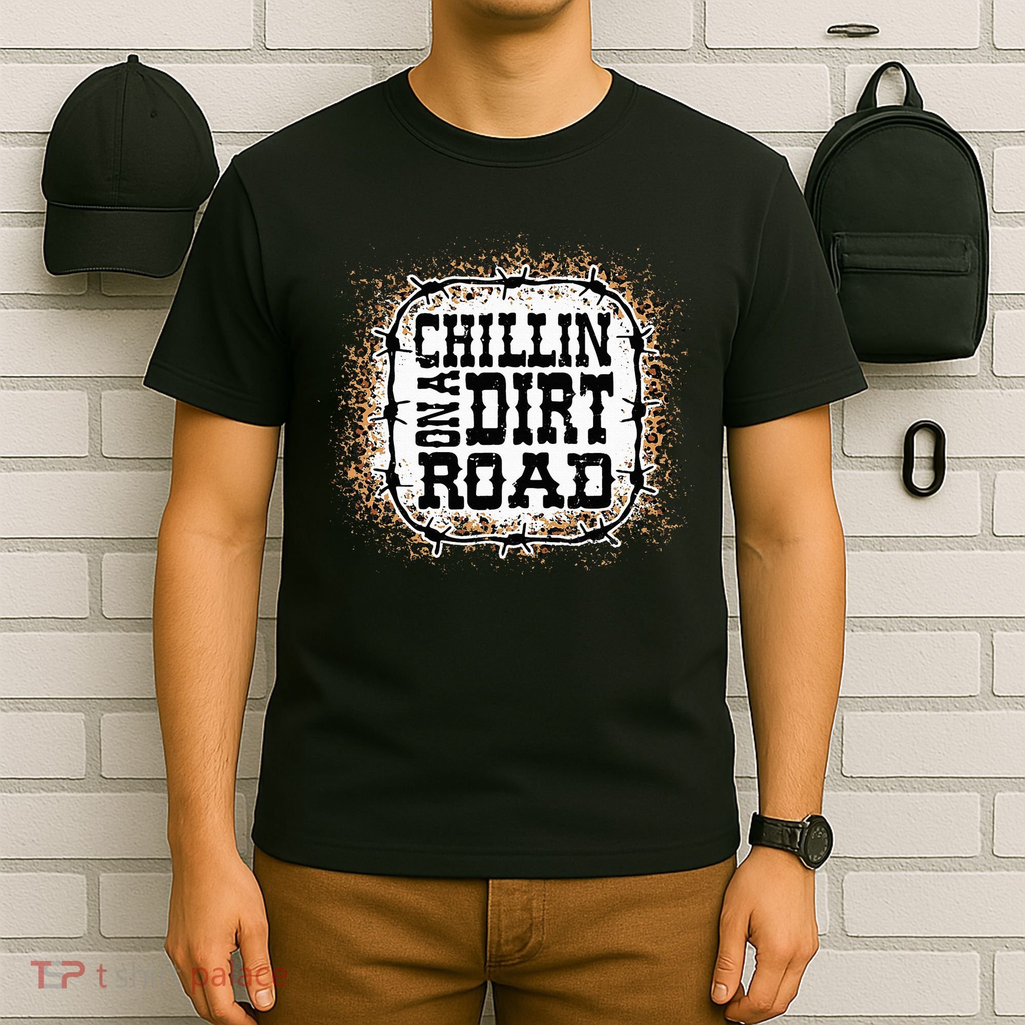 Chillin On A Dirt Road Country Music T-Shirt