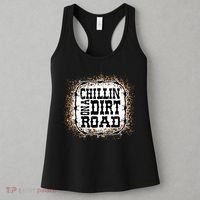 Chillin On A Dirt Road Country Music Women's Tank Top thumb 3