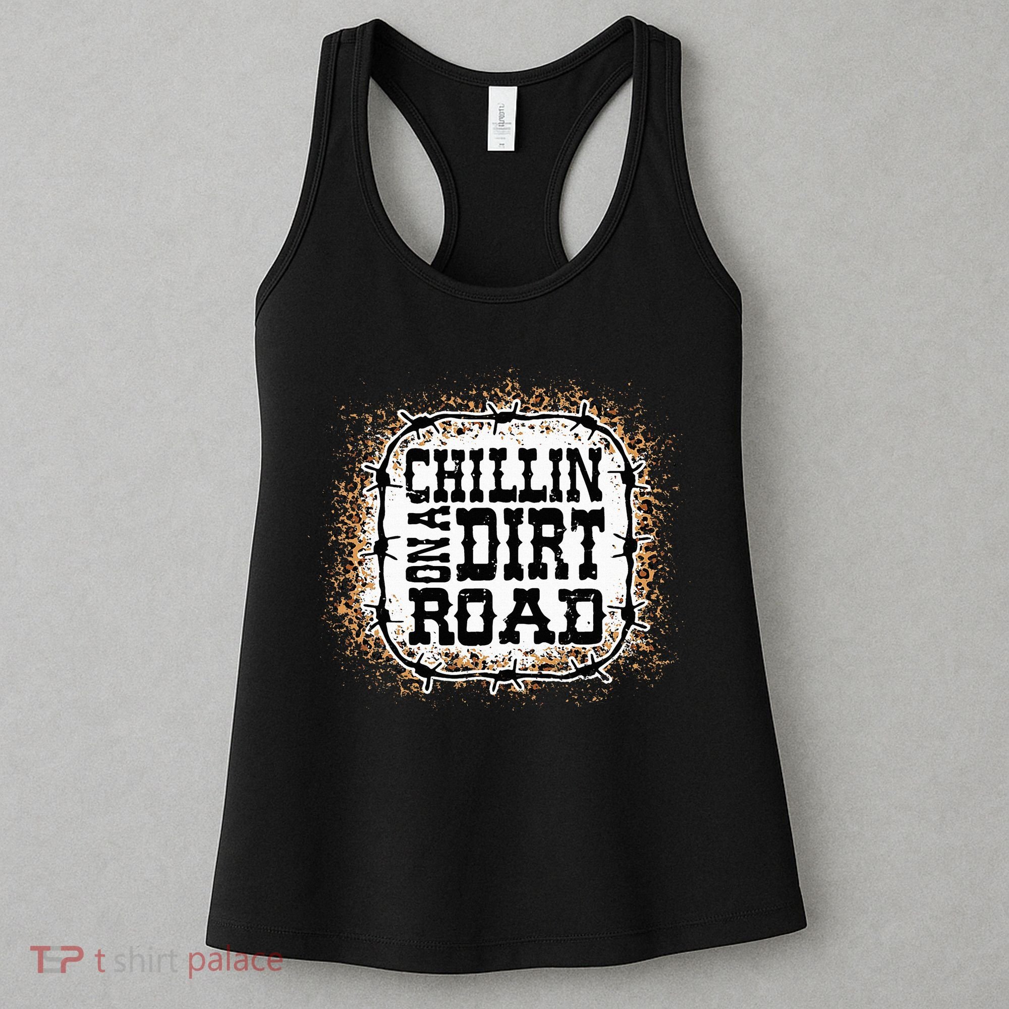 Chillin On A Dirt Road Country Music Women's Tank Top