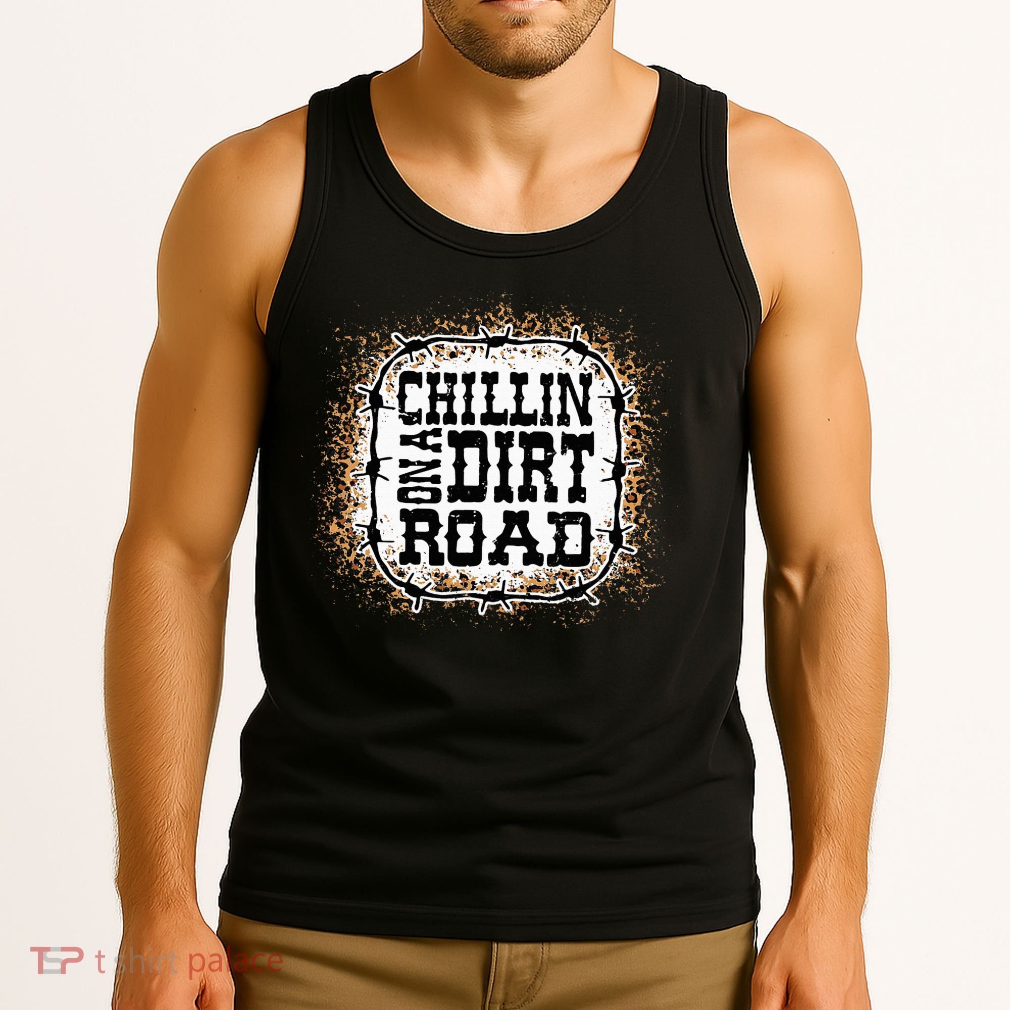 Chillin On A Dirt Road Country Music Tank Top