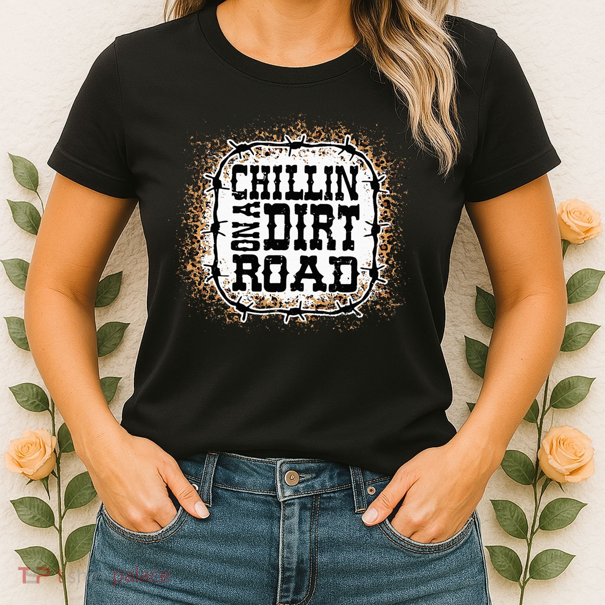 Chillin On A Dirt Road Country Music Women's T-Shirt