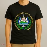 Coat Of Arms Of El Salvador Salvadoran T-Shirt thumb 3