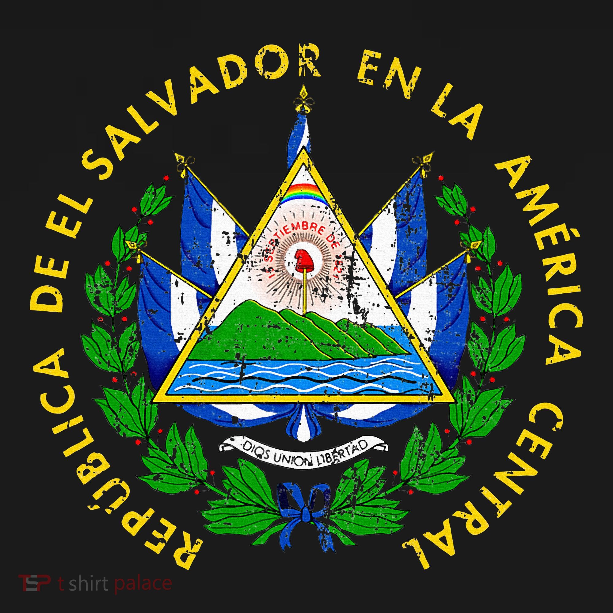 Coat Of Arms Of El Salvador Salvadoran T-Shirt