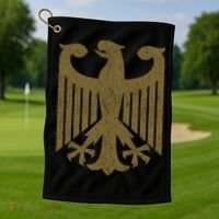 Coat Of Arms Germany | German Eagle Gold Souvenir Golf Towel thumb 1
