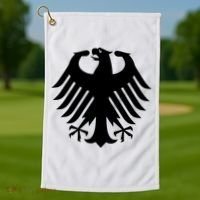 Coat Of Arms Of Germany | German Eagle Golf Towel thumb 1