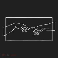 Creation Of Adam Hands Beanie thumb 2