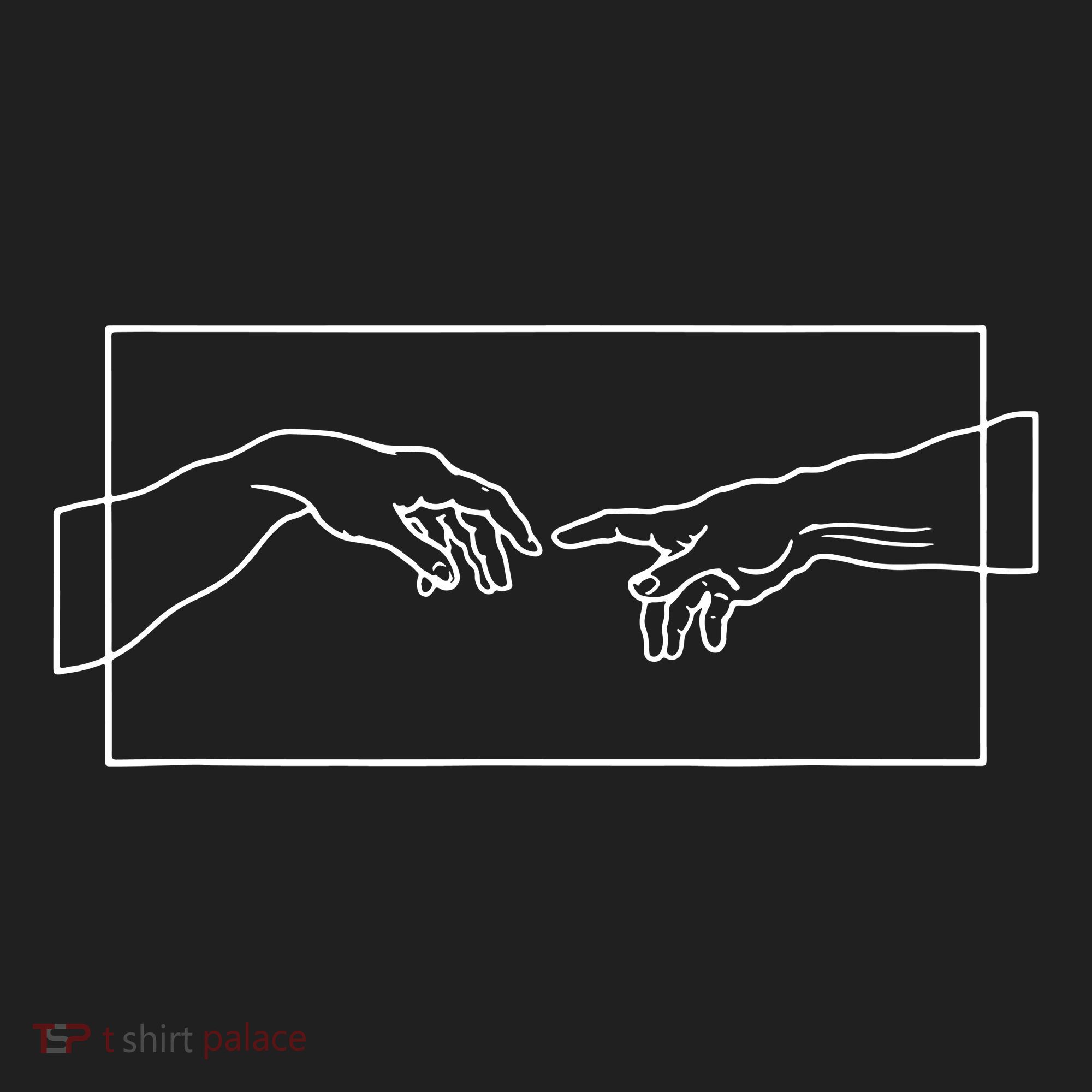 Creation Of Adam Hands Golf Towel