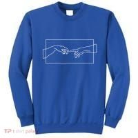 Creation Of Adam Hands Sweatshirt thumb 0