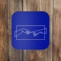 Creation Of Adam Hands Coaster thumb 0
