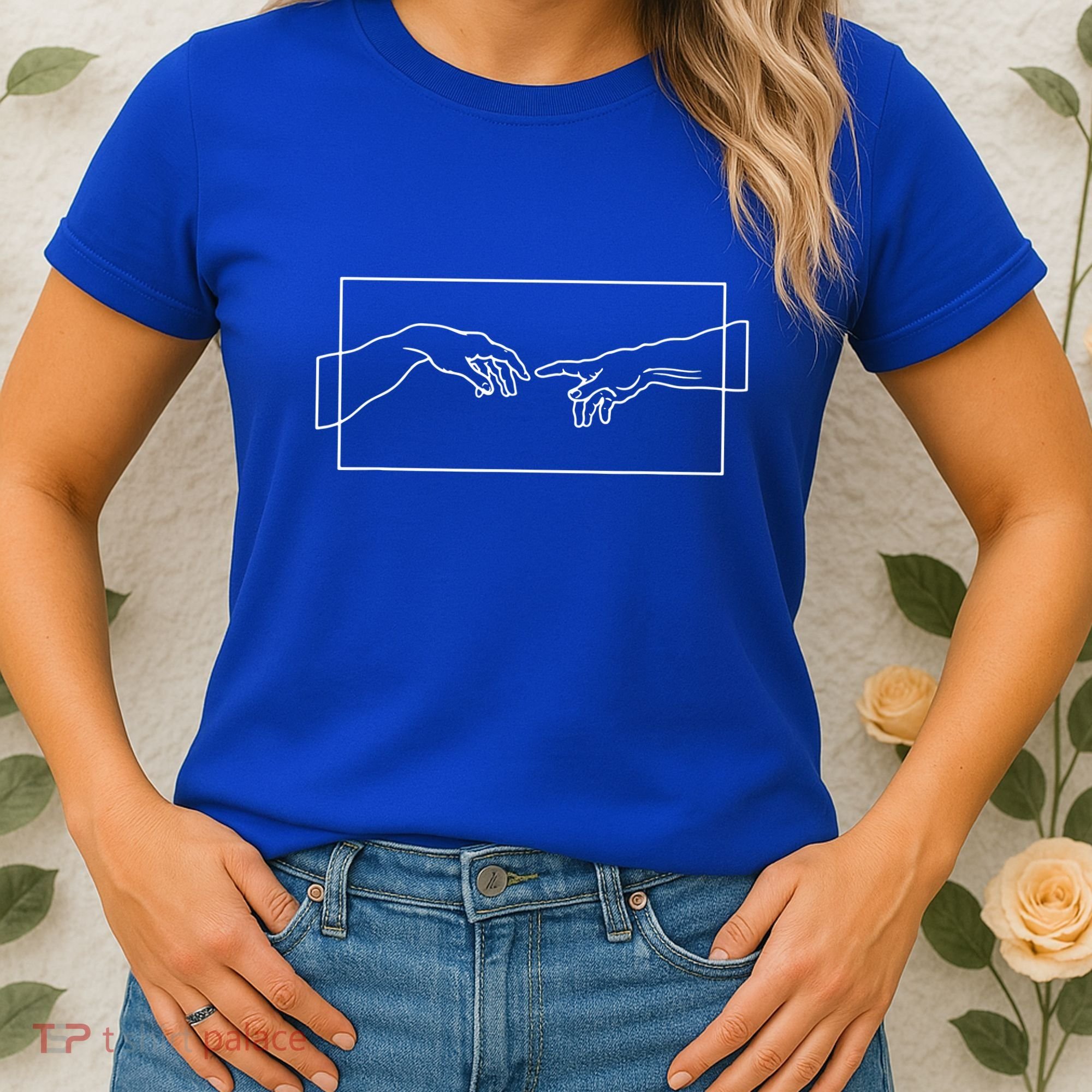 Creation Of Adam Hands Women's T-Shirt