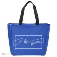 Creation Of Adam Hands Tote Bag thumb 0