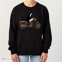 Cat On A Motorcycle Funny Women's Sweatshirt thumb 0