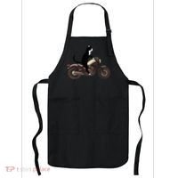 Cat On A Motorcycle Funny Apron thumb 0