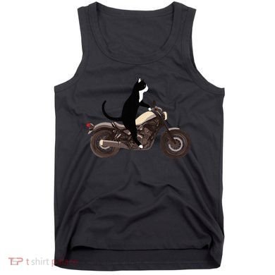 Cat On A Motorcycle Funny Tank Top