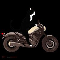 Cat On A Motorcycle Funny Tank Top thumb 6
