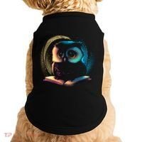 Cute Owl Animal With Book Doggie Tank thumb 0