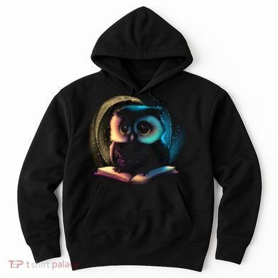 Cute Owl Animal With Book Hoodie