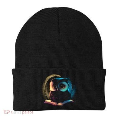 Cute Owl Animal With Book Beanie