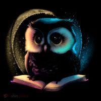 Cute Owl Animal With Book Women's Tank Top thumb 5