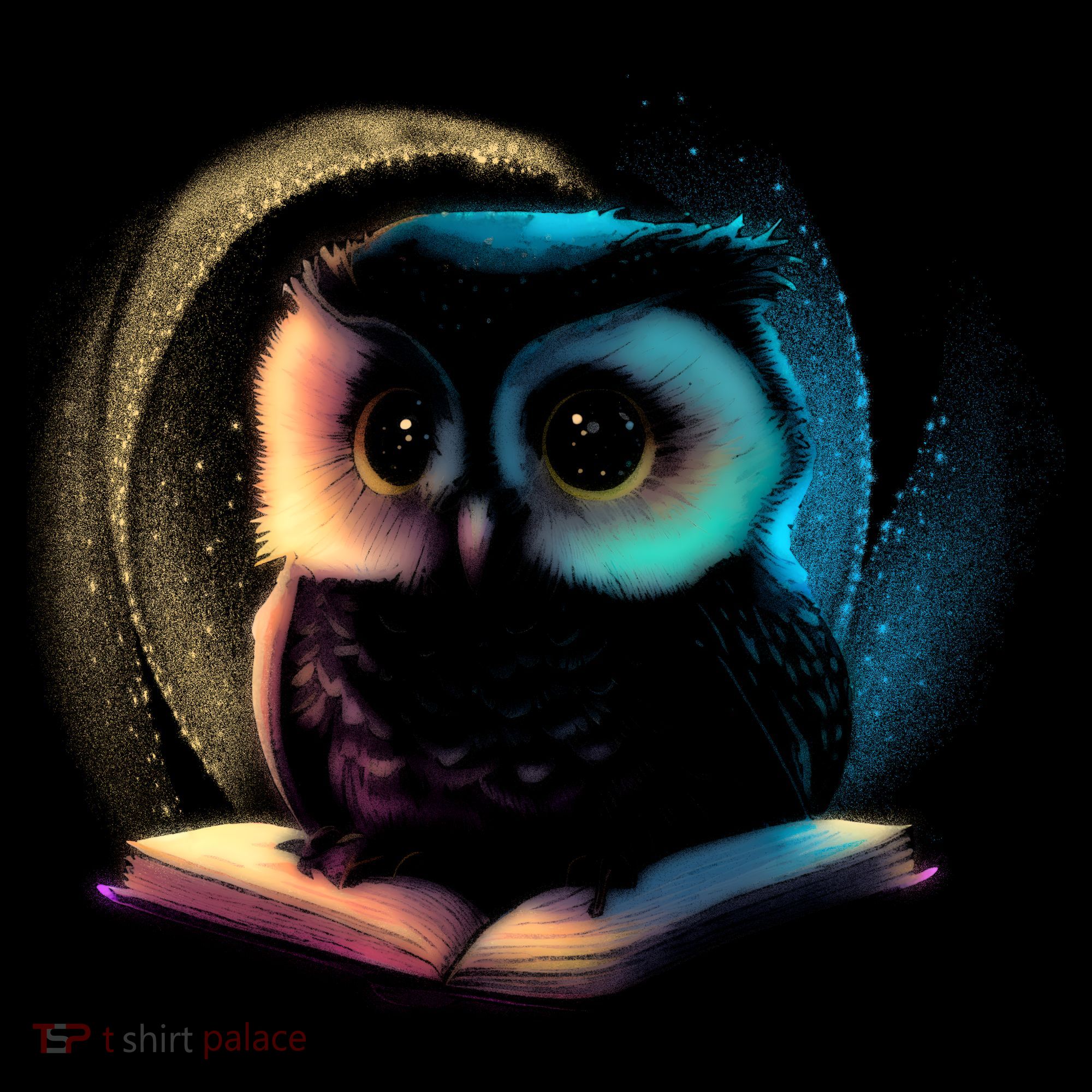 Cute Owl Animal With Book Women's Tank Top