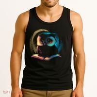 Cute Owl Animal With Book Tank Top thumb 3