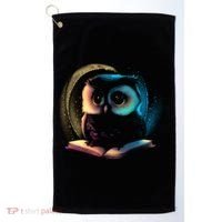 Cute Owl Animal With Book Golf Towel thumb 0