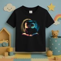 Cute Owl Animal With Book Toddler T-Shirt thumb 3
