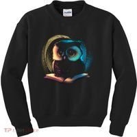 Cute Owl Animal With Book Kids Sweatshirt thumb 0