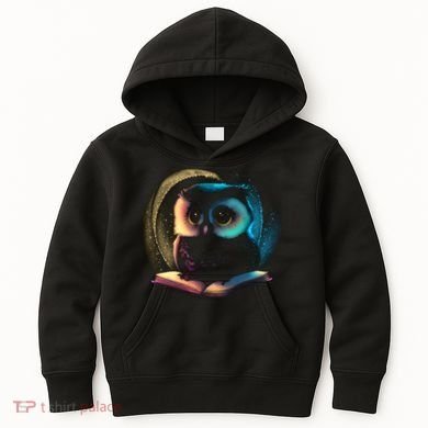 Cute Owl Animal With Book Kids Hoodie