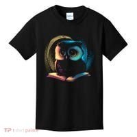 Cute Owl Animal With Book Kids T-Shirt thumb 0
