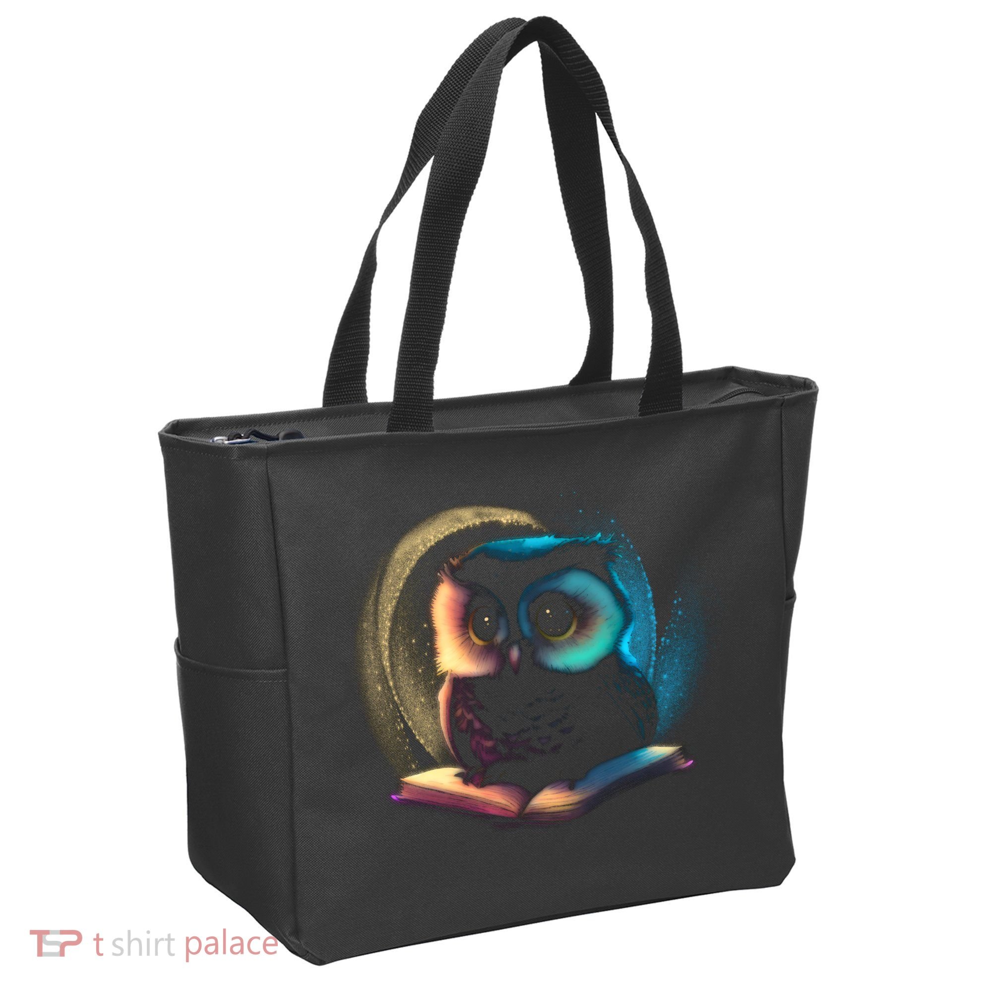 Cute Owl Animal With Book Tote Bag