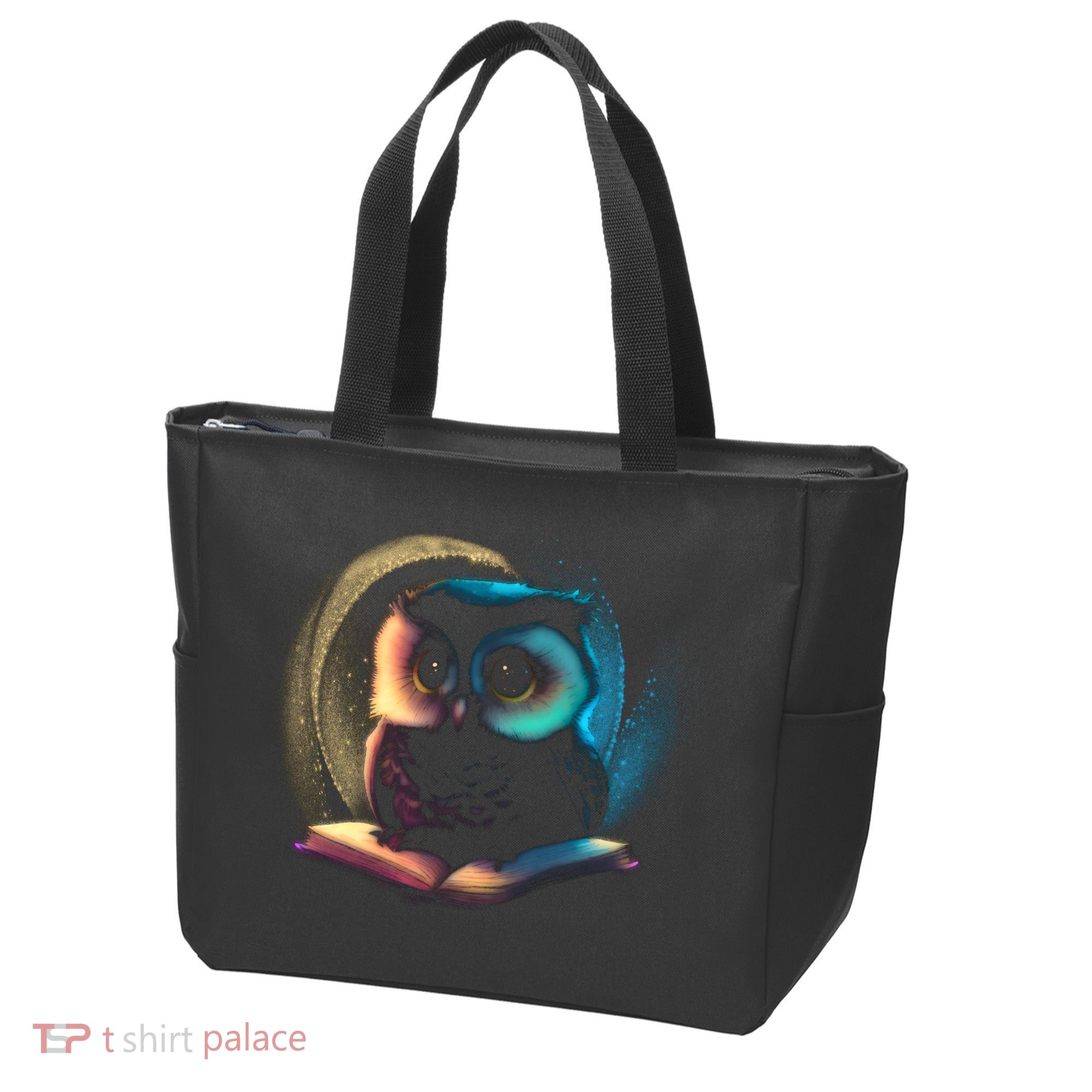 Cute Owl Animal With Book Tote Bag