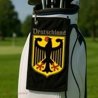 Coat Of Arms Of Germany | German Eagle | Deutschland Golf Towel thumb 2