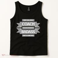 Coach Because Badass Isn't A Job Title Tank Top thumb 2