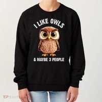 Cool Owl Bird Zookeeper Owl Lover Women's Sweatshirt thumb 0
