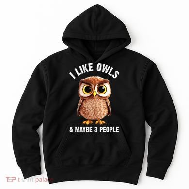 Cool Owl Bird Zookeeper Owl Lover Hoodie